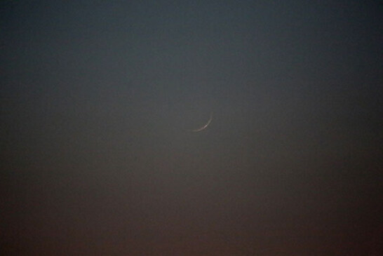 ماه در بندر گناوه دیده شد